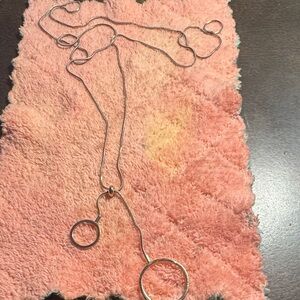 Chic Silver Loop Necklace